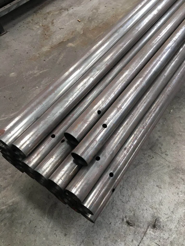 manual measuring and positioning in tube punching production