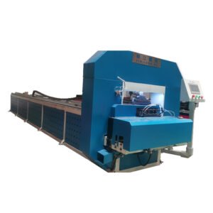 Automatic tube punching machine processing metal profiles