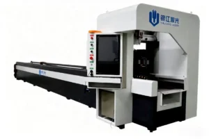 Automatic laser tube cutting machine for metal tubes and profiles