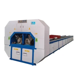 Tube cutting machine for metal pipe processing